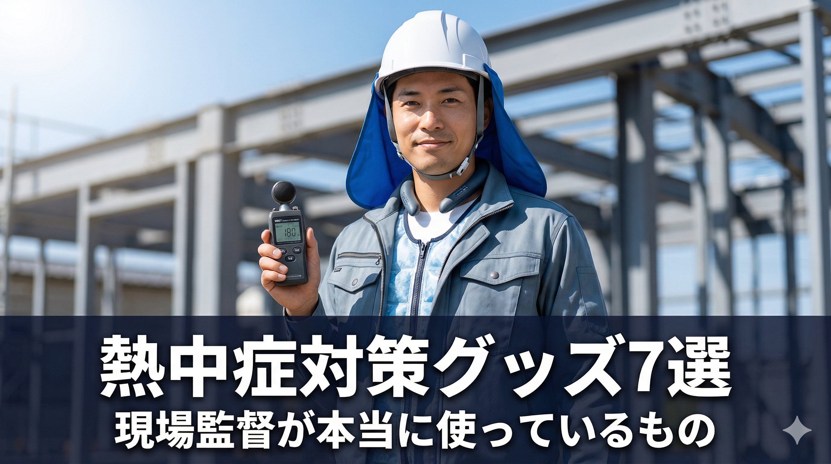 建設現場の熱中症対策グッズ7選アイキャッチ