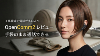 Shokz OpenComm2レビュー｜工事現場の通話ストレスが減った理由【現場監督】