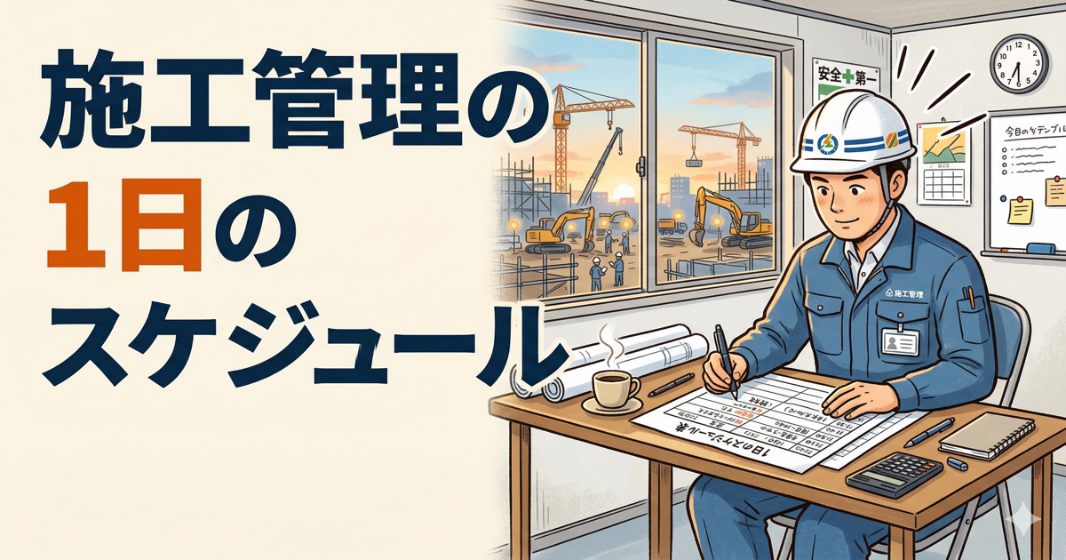 施工管理の1日のスケジュール